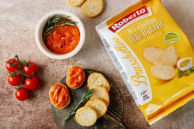 Хлебцы Брускеттине с оливковым маслом "Roberto" 100г