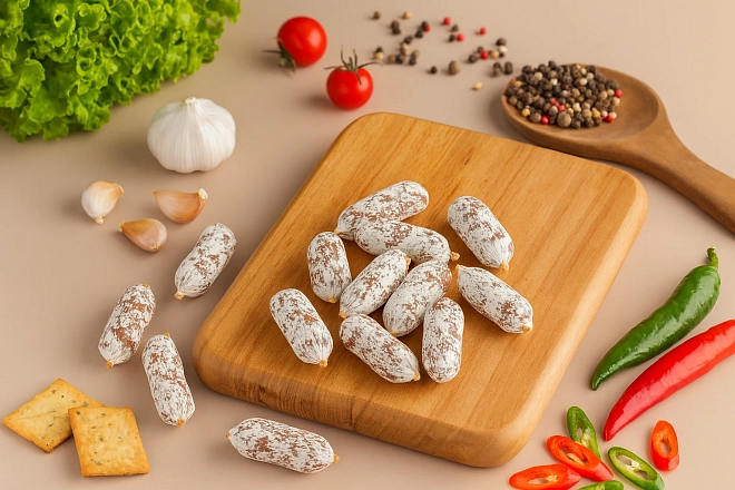 Колбаса с/в Фуэт мини пикантный ТМ Карнеззо, 100г