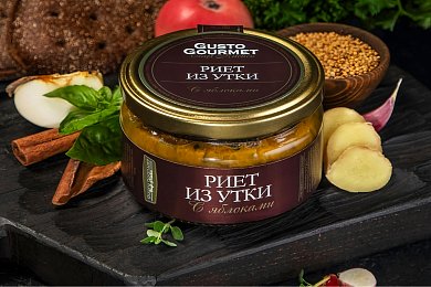 Риет из мяса утки с яблоками Густо Гурмэ, 180г