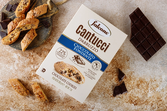 Печенье Кантуччи с темным шоколадом «Falcone» 200 г