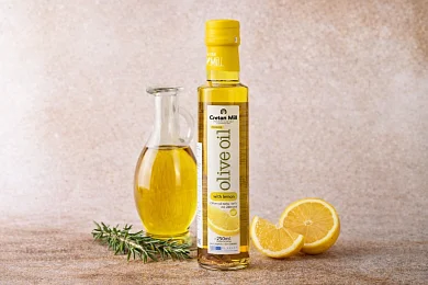 Масло оливковое нераф. с лимоном «Cretan Mill» 250мл
